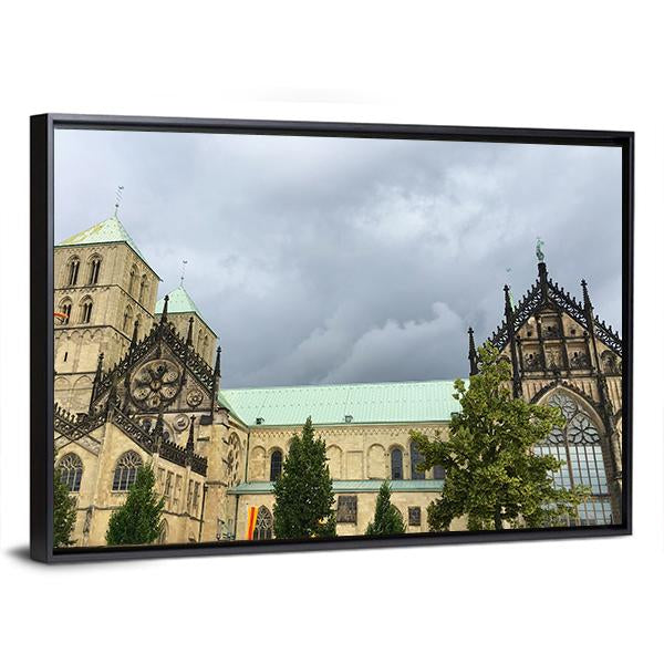 Cathedral Munster Canvas Wall Art-3 Horizontal-Gallery Wrap-25" x 16"-Tiaracle