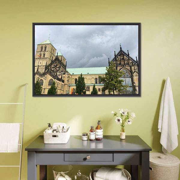 Cathedral Munster Canvas Wall Art-3 Horizontal-Gallery Wrap-25" x 16"-Tiaracle