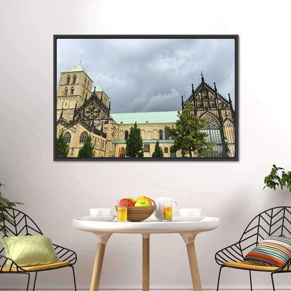 Cathedral Munster Canvas Wall Art-3 Horizontal-Gallery Wrap-25" x 16"-Tiaracle