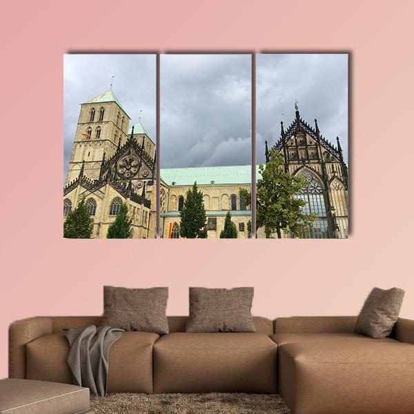 Cathedral Munster Canvas Wall Art-3 Horizontal-Gallery Wrap-25" x 16"-Tiaracle