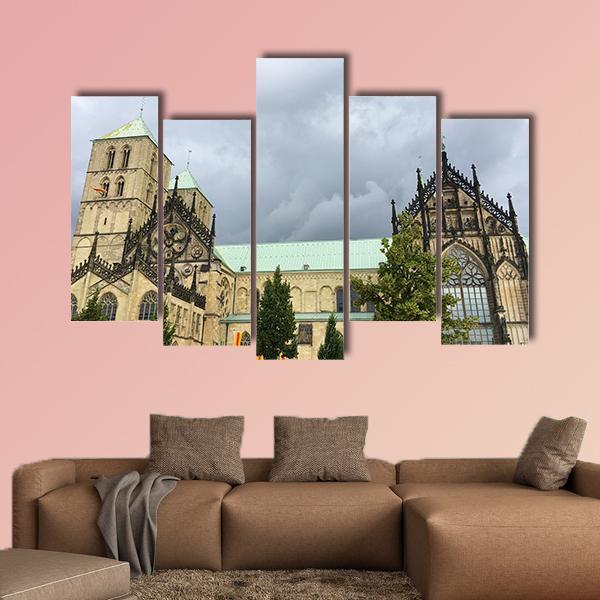 Cathedral Munster Canvas Wall Art-5 Pop-Gallery Wrap-47" x 32"-Tiaracle