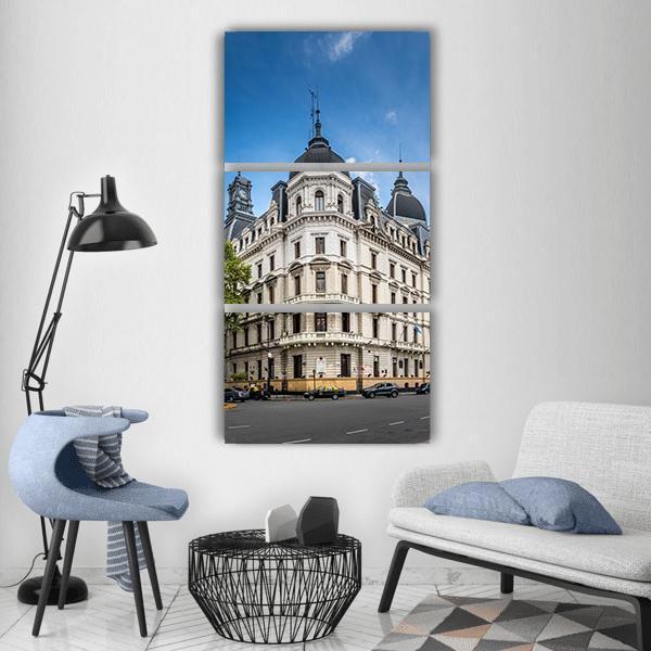 Cathedral Near Plaza De Mayo Vertical Canvas Wall Art-3 Vertical-Gallery Wrap-12" x 25"-Tiaracle