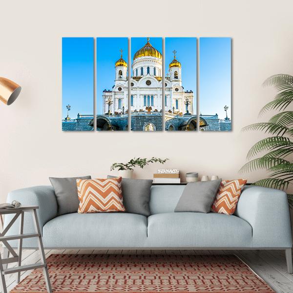 Cathedral Of Christ Savior Canvas Wall Art-5 Horizontal-Gallery Wrap-22" x 12"-Tiaracle