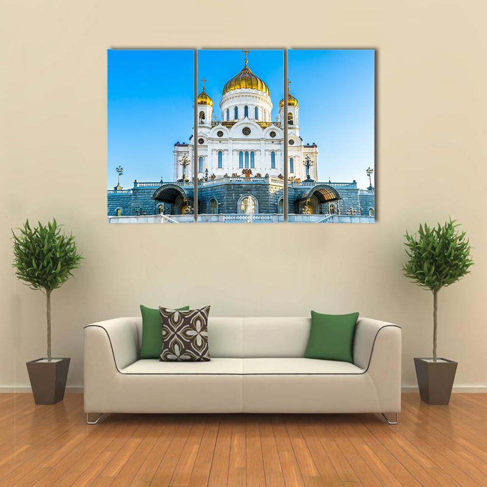 Cathedral Of Christ Savior Canvas Wall Art-1 Piece-Gallery Wrap-48" x 32"-Tiaracle