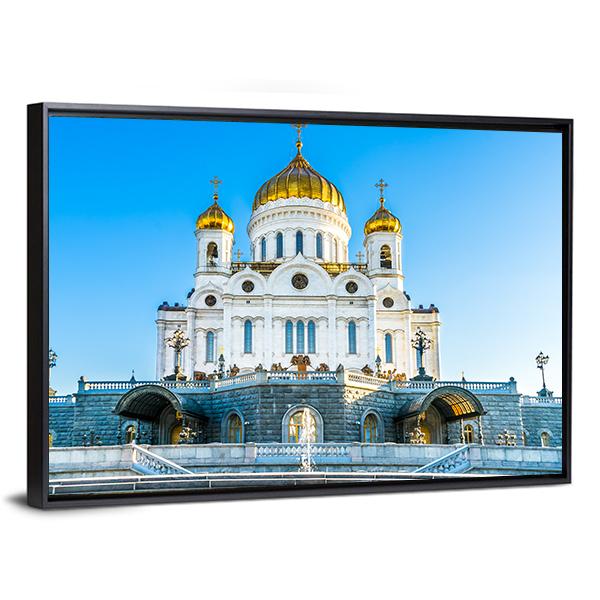 Cathedral Of Christ Savior Canvas Wall Art-3 Horizontal-Gallery Wrap-25" x 16"-Tiaracle