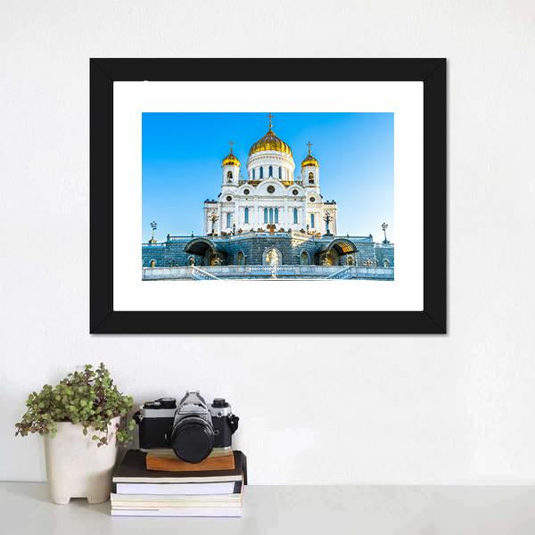 Cathedral Of Christ Savior Canvas Wall Art-1 Piece-Framed Print-20" x 16"-Tiaracle