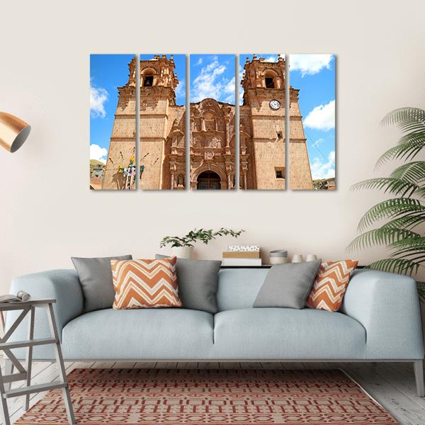 Cathedral Of Puno Peru Canvas Wall Art-5 Horizontal-Gallery Wrap-22" x 12"-Tiaracle