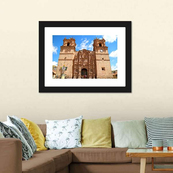 Cathedral Of Puno Peru Canvas Wall Art-3 Horizontal-Gallery Wrap-25" x 16"-Tiaracle