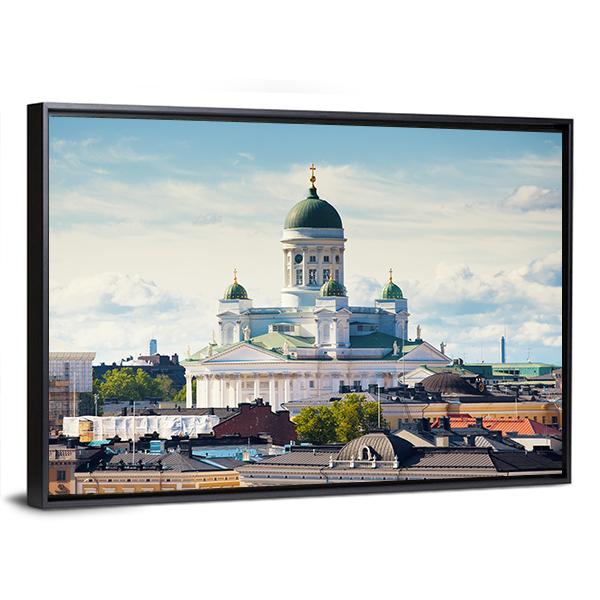 Cathedral Of Saint Nicholas Canvas Wall Art-5 Horizontal-Gallery Wrap-22" x 12"-Tiaracle