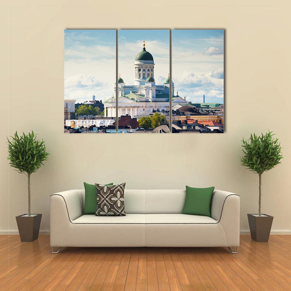 Cathedral Of Saint Nicholas Canvas Wall Art-1 Piece-Gallery Wrap-48" x 32"-Tiaracle