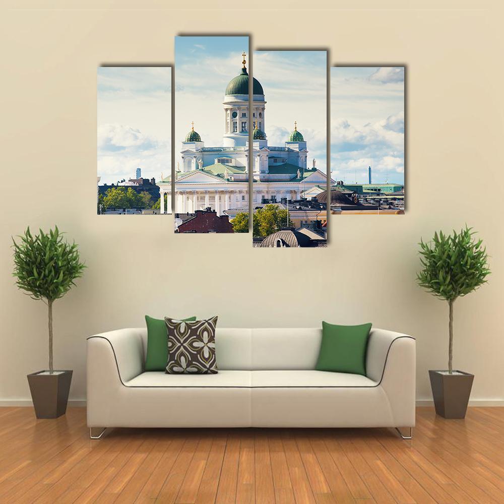 Cathedral Of Saint Nicholas Canvas Wall Art-4 Pop-Gallery Wrap-50" x 32"-Tiaracle