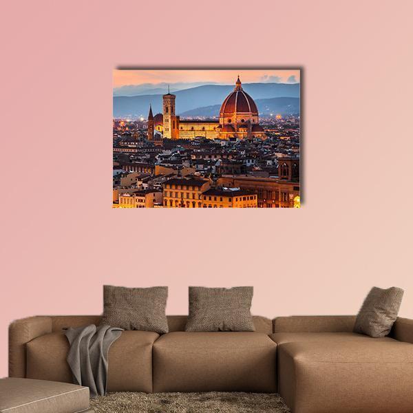 Cathedral Of Santa Maria Canvas Wall Art-1 Piece-Gallery Wrap-36" x 24"-Tiaracle