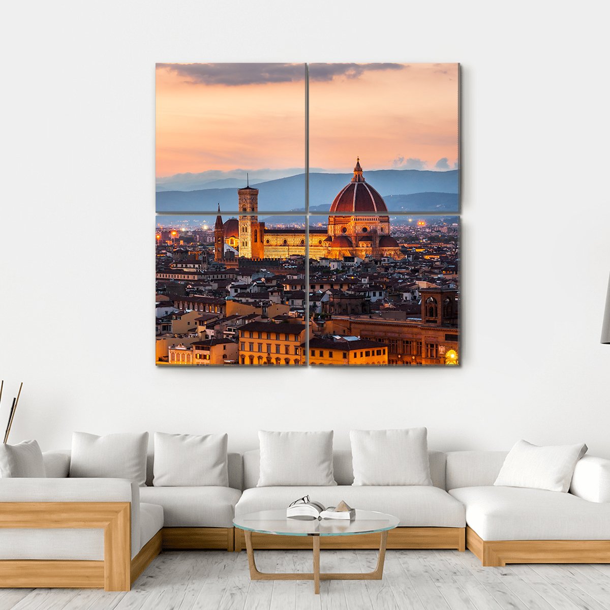 Cathedral Of Santa Maria Canvas Wall Art-4 Square-Gallery Wrap-17" x 17"-Tiaracle