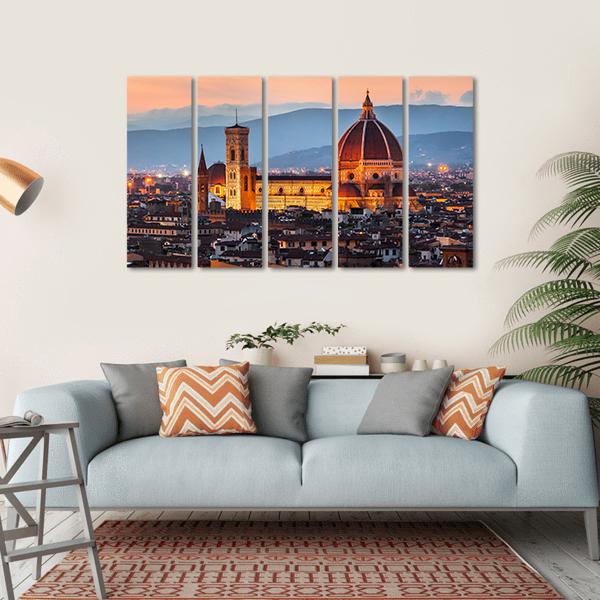 Cathedral Of Santa Maria Canvas Wall Art-5 Horizontal-Gallery Wrap-22" x 12"-Tiaracle