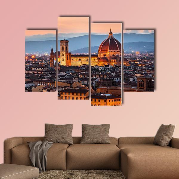 Cathedral Of Santa Maria Canvas Wall Art-4 Pop-Gallery Wrap-50" x 32"-Tiaracle
