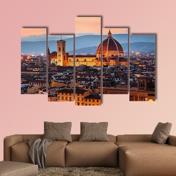 Cathedral Of Santa Maria Canvas Wall Art-5 Pop-Gallery Wrap-47" x 32"-Tiaracle