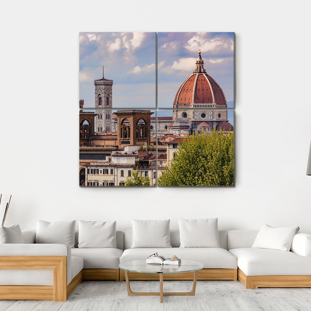 Cathedral Of St Maria Canvas Wall Art-4 Square-Gallery Wrap-17" x 17"-Tiaracle