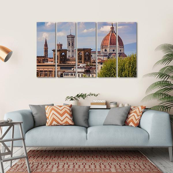 Cathedral Of St Maria Canvas Wall Art-5 Horizontal-Gallery Wrap-22" x 12"-Tiaracle