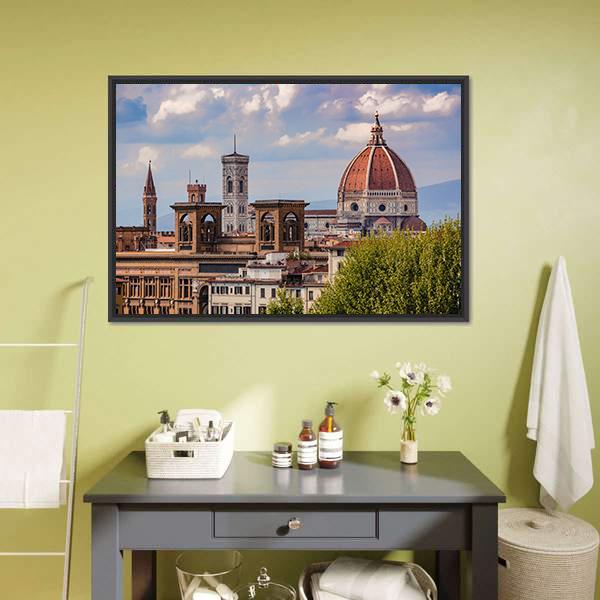 Cathedral Of St Maria Canvas Wall Art-5 Horizontal-Gallery Wrap-22" x 12"-Tiaracle