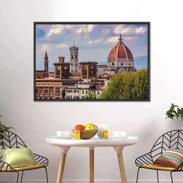 Cathedral Of St Maria Canvas Wall Art-5 Horizontal-Gallery Wrap-22" x 12"-Tiaracle