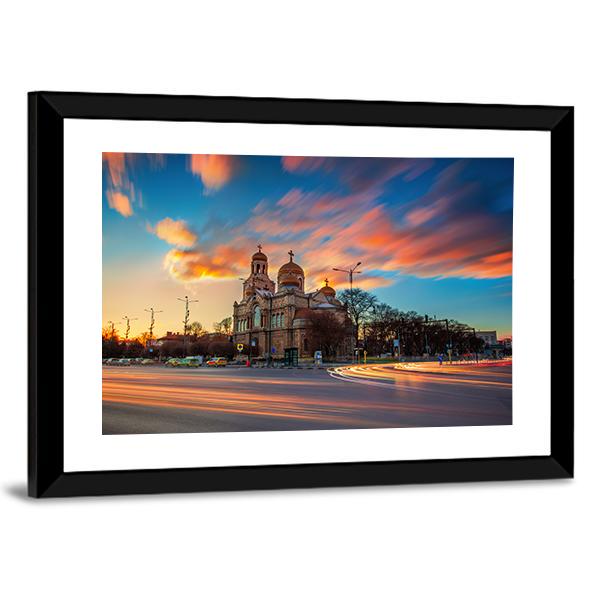 Cathedral Of The Assumption Panoramic Canvas Wall Art-1 Piece-36" x 12"-Tiaracle