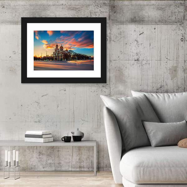 Cathedral Of The Assumption Panoramic Canvas Wall Art-1 Piece-36" x 12"-Tiaracle