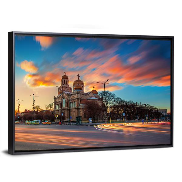 Cathedral Of The Assumption Panoramic Canvas Wall Art-1 Piece-36" x 12"-Tiaracle