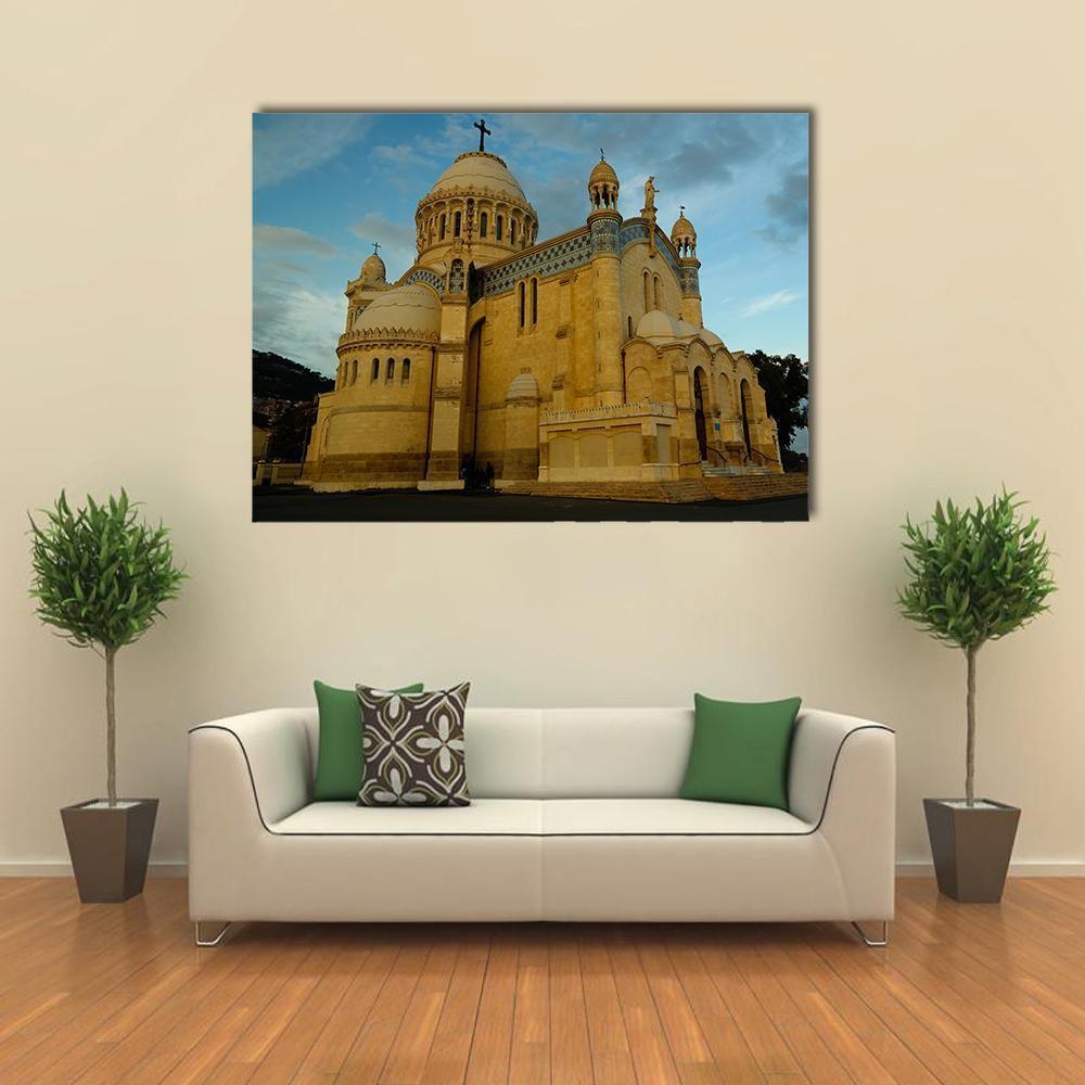 Cathedrale Notre Dame d'Afrique Canvas Wall Art-1 Piece-Gallery Wrap-36" x 24"-Tiaracle