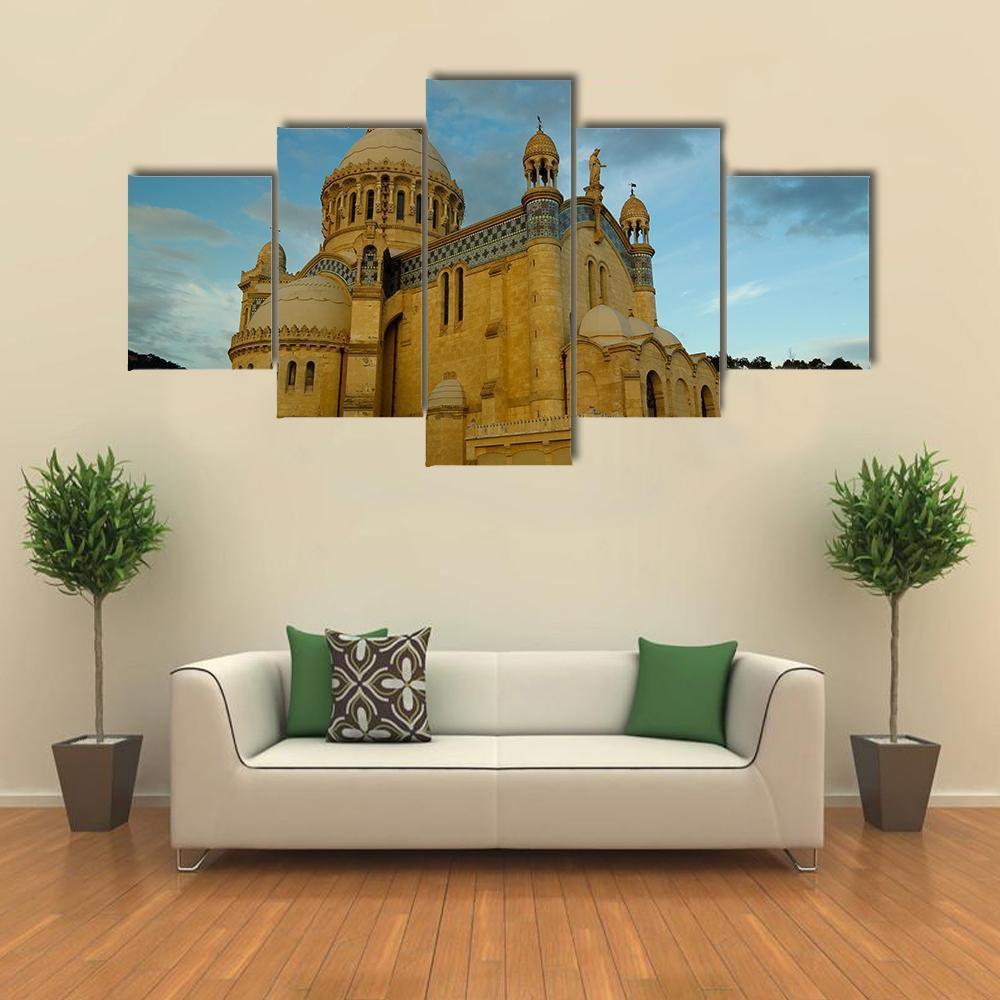 Cathedrale Notre Dame d'Afrique Canvas Wall Art-5 Star-Gallery Wrap-62" x 32"-Tiaracle