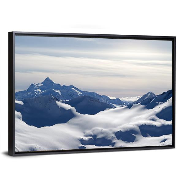 Caucasus Mountains Canvas Wall Art-3 Horizontal-Gallery Wrap-25" x 16"-Tiaracle