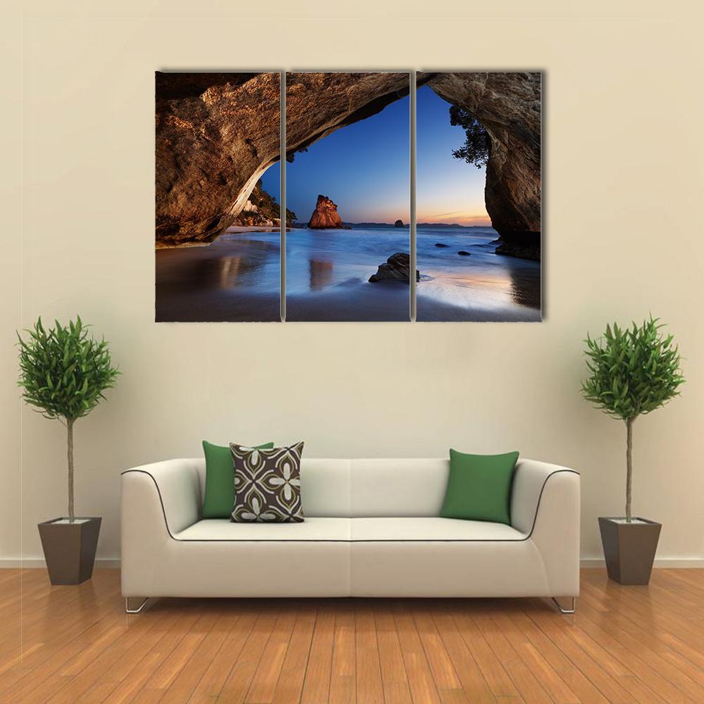 Cave In New Zealand Canvas Wall Art-3 Horizontal-Gallery Wrap-37" x 24"-Tiaracle