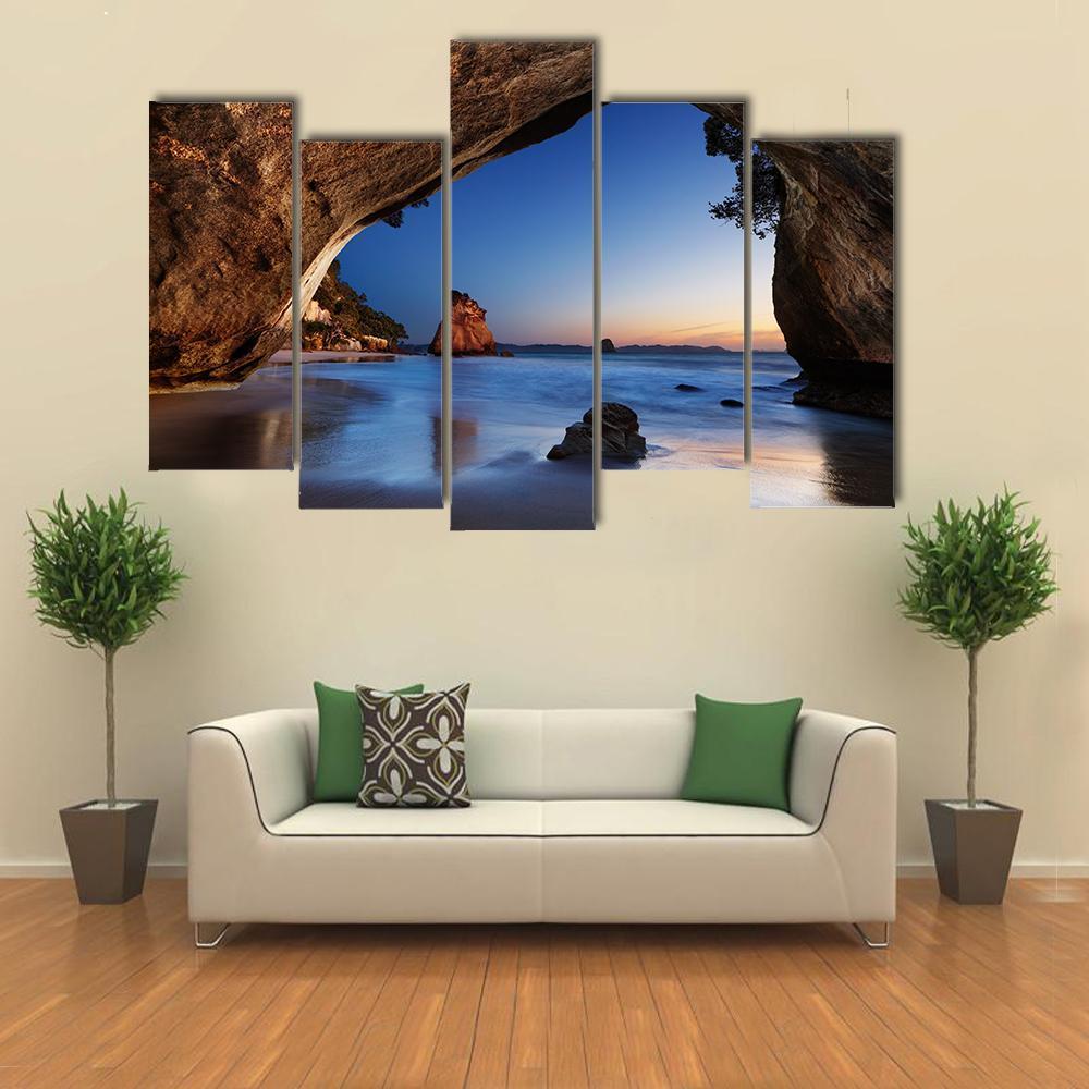 Cave In New Zealand Canvas Wall Art-5 Pop-Gallery Wrap-47" x 32"-Tiaracle
