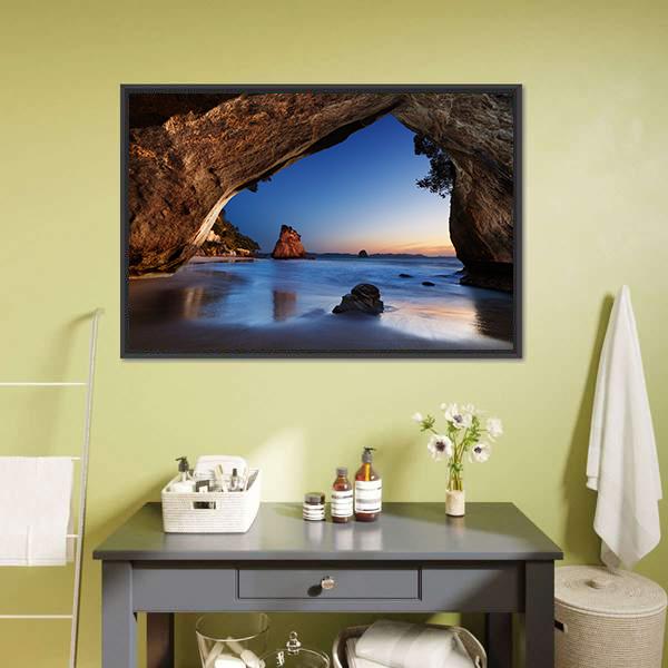 Cave In New Zealand Canvas Wall Art-3 Horizontal-Gallery Wrap-25" x 16"-Tiaracle