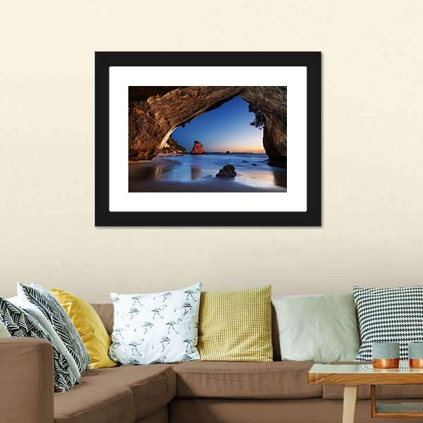Cave In New Zealand Canvas Wall Art-3 Horizontal-Gallery Wrap-25" x 16"-Tiaracle