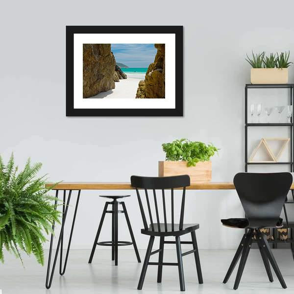 Cave In The Rocks Canvas Wall Art-5 Horizontal-Gallery Wrap-22" x 12"-Tiaracle