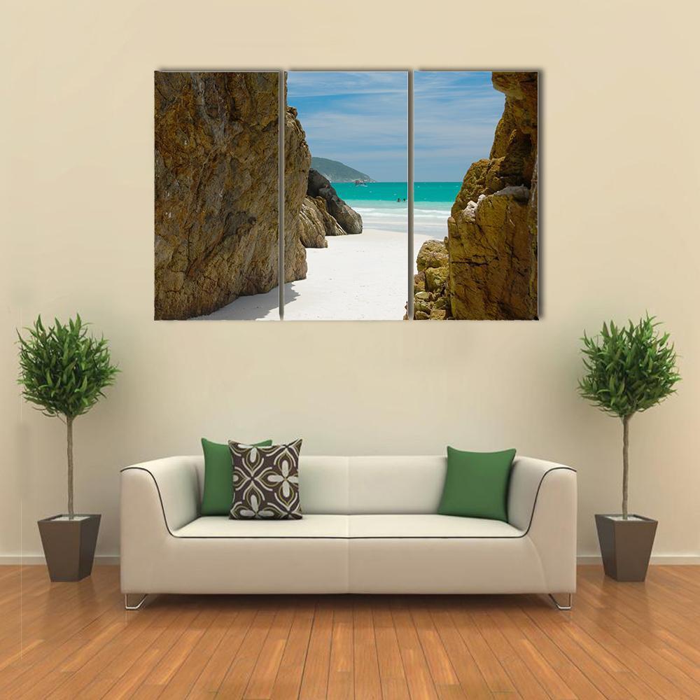 Cave In The Rocks Canvas Wall Art-3 Horizontal-Gallery Wrap-37" x 24"-Tiaracle
