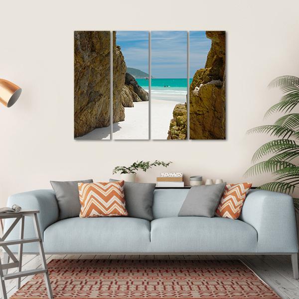 Cave In The Rocks Canvas Wall Art-4 Horizontal-Gallery Wrap-34" x 24"-Tiaracle