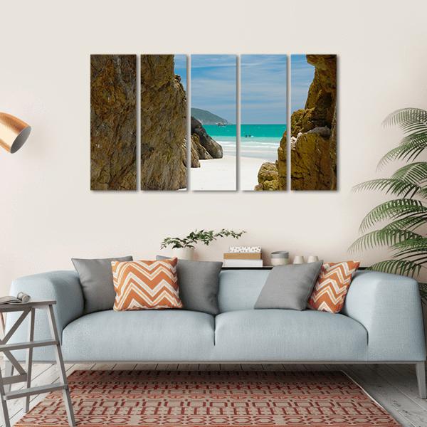Cave In The Rocks Canvas Wall Art-5 Horizontal-Gallery Wrap-22" x 12"-Tiaracle