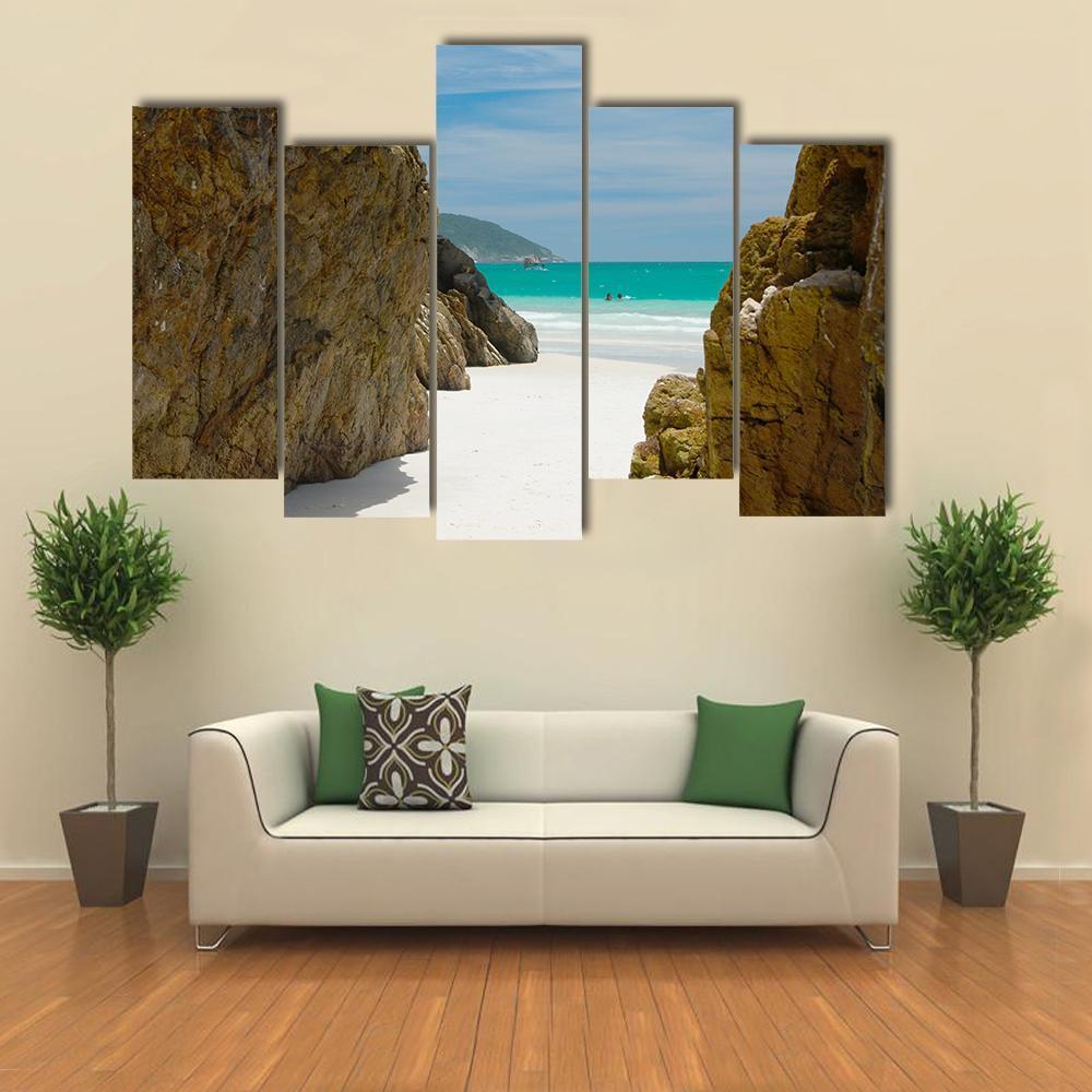 Cave In The Rocks Canvas Wall Art-3 Horizontal-Gallery Wrap-37" x 24"-Tiaracle