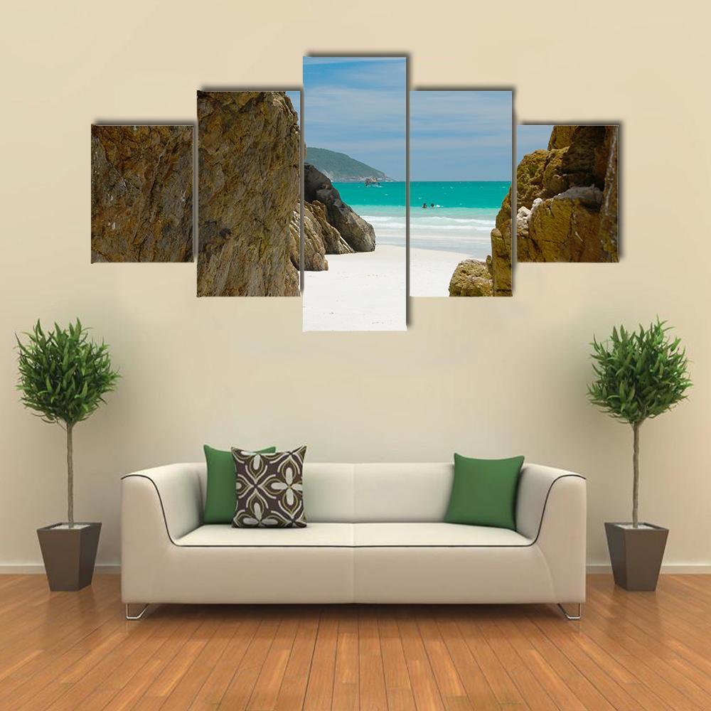Cave In The Rocks Canvas Wall Art-5 Star-Gallery Wrap-62" x 32"-Tiaracle