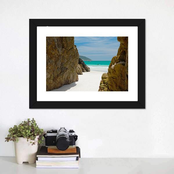 Cave In The Rocks Canvas Wall Art-1 Piece-Framed Print-20" x 16"-Tiaracle