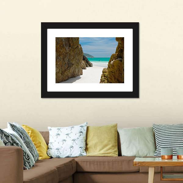 Cave In The Rocks Canvas Wall Art-3 Horizontal-Gallery Wrap-25" x 16"-Tiaracle