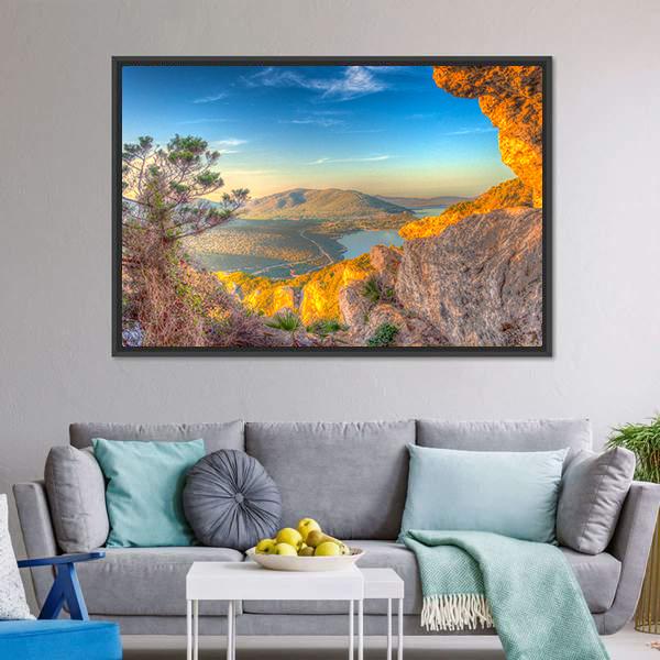 Cave Of Broken Vessels Canvas Wall Art-3 Horizontal-Gallery Wrap-25" x 16"-Tiaracle