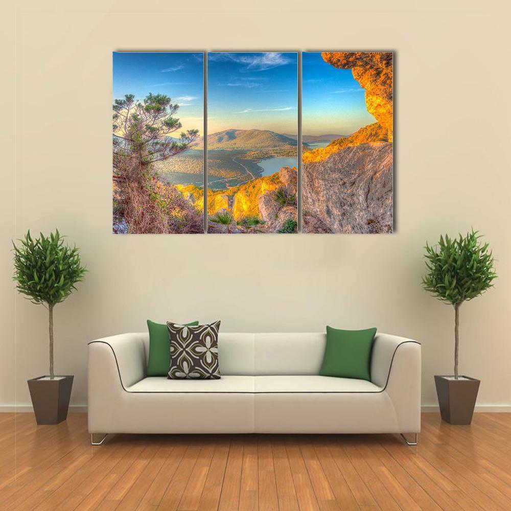 Cave Of Broken Vessels Canvas Wall Art-3 Horizontal-Gallery Wrap-37" x 24"-Tiaracle