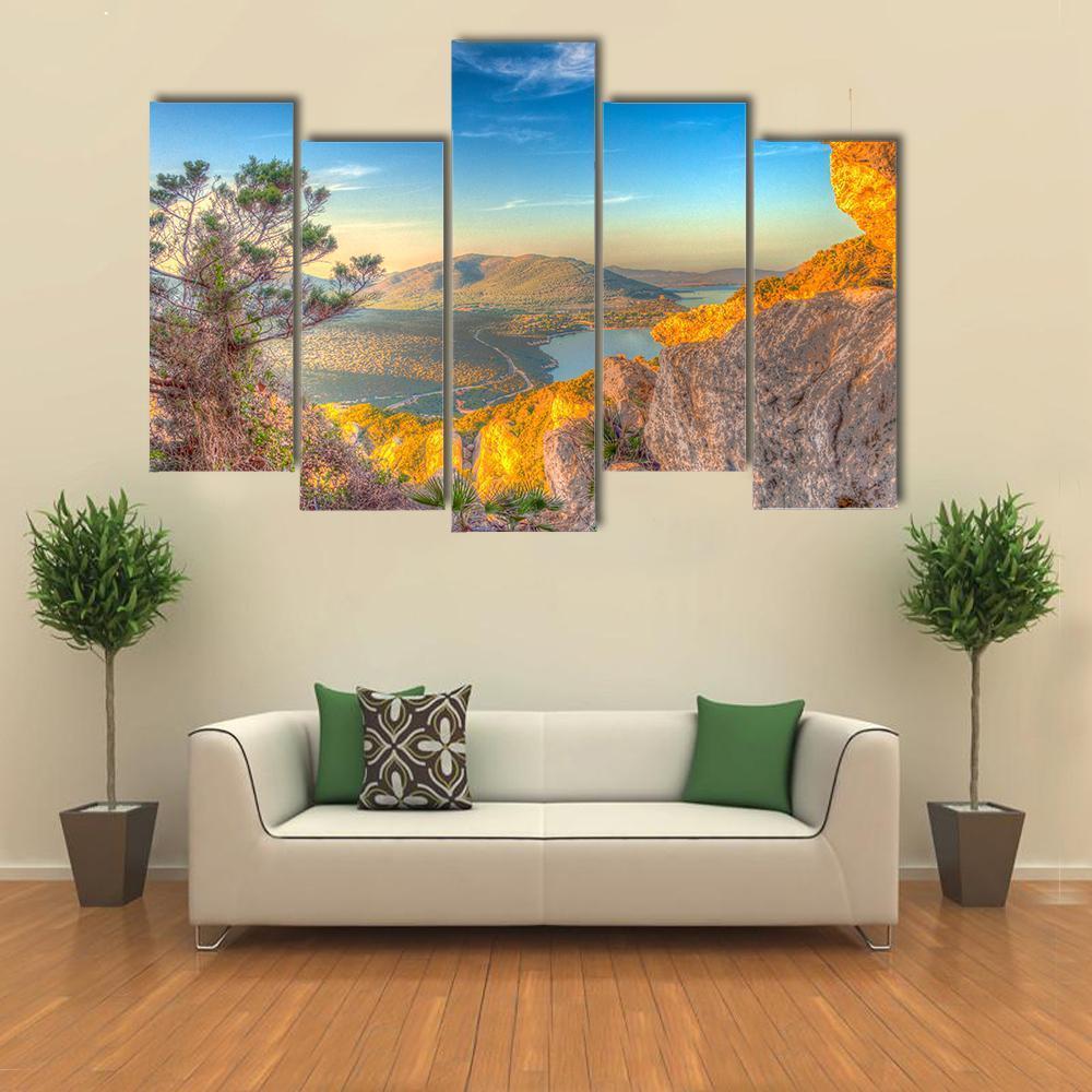 Cave Of Broken Vessels Canvas Wall Art-5 Pop-Gallery Wrap-47" x 32"-Tiaracle