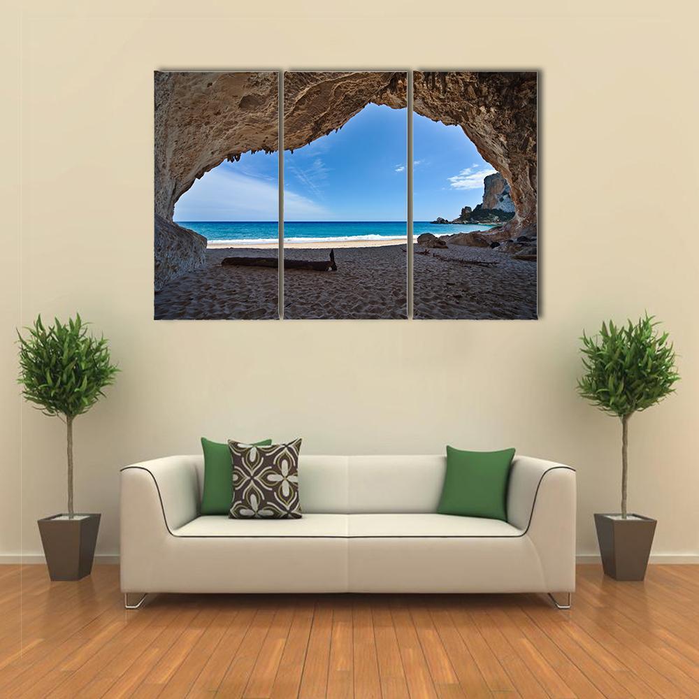 Cave Paradise Canvas Wall Art-3 Horizontal-Gallery Wrap-37" x 24"-Tiaracle