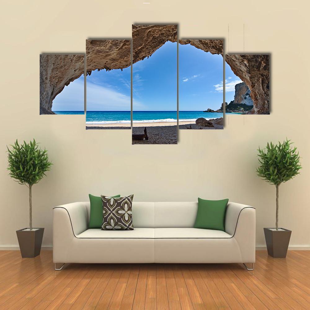 Cave Paradise Canvas Wall Art-5 Star-Gallery Wrap-62" x 32"-Tiaracle