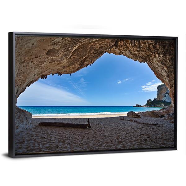 Cave Paradise Canvas Wall Art-3 Horizontal-Gallery Wrap-25" x 16"-Tiaracle