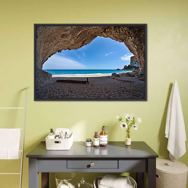 Cave Paradise Canvas Wall Art-3 Horizontal-Gallery Wrap-25" x 16"-Tiaracle