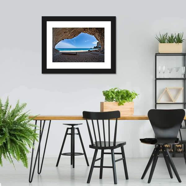 Cave Paradise Canvas Wall Art-3 Horizontal-Gallery Wrap-25" x 16"-Tiaracle